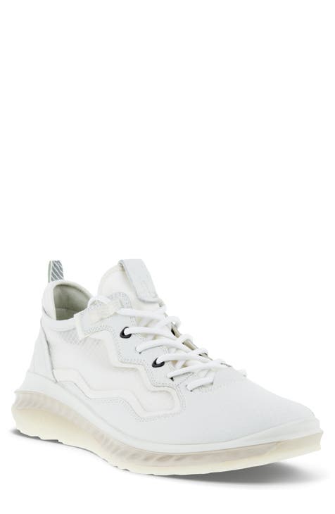 ecco white tennis shoes