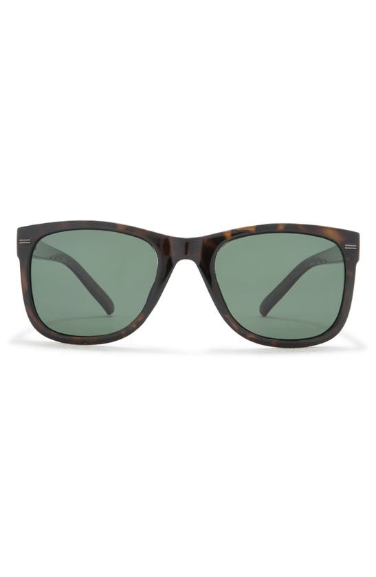 Shop Hurley 52mm Polarized Square Sunglasses In Tort
