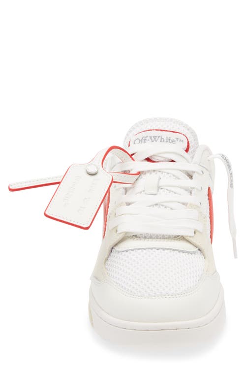 Off-white Slim Out Of Office Sneaker In White - Red