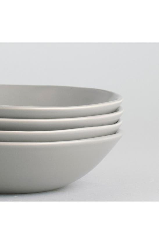 Shop Fable The Pasta Set Of 4 Bowls In Dove Grey