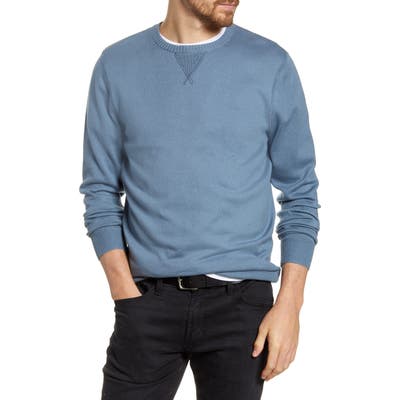 1901 Solid Crewneck Sweater, Blue