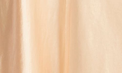 Vince Raw Edge Paneled Satin Slip Skirt In Cantaloupe