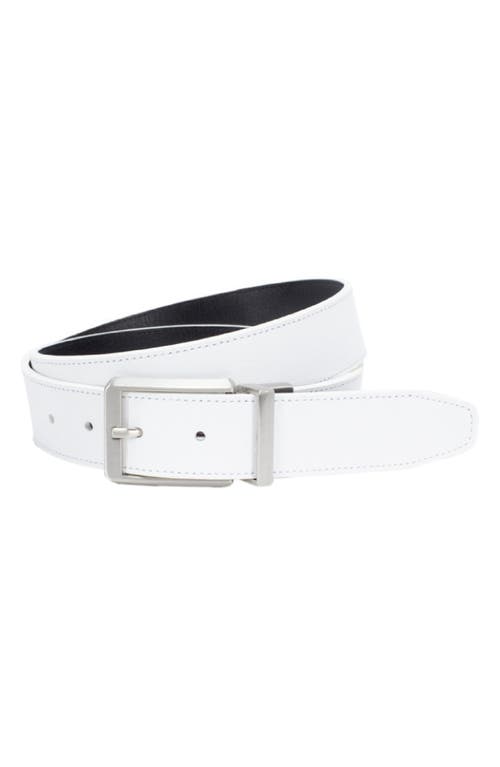 Nike Core Reversible Leather Belt White/black at Nordstrom,