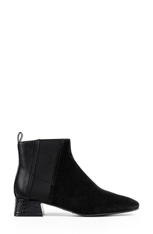 Donald Pliner Square Toe Boot In Black