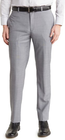 Calvin Klein Solid Grey Wool Blend Suit Separates Pants - 30-34