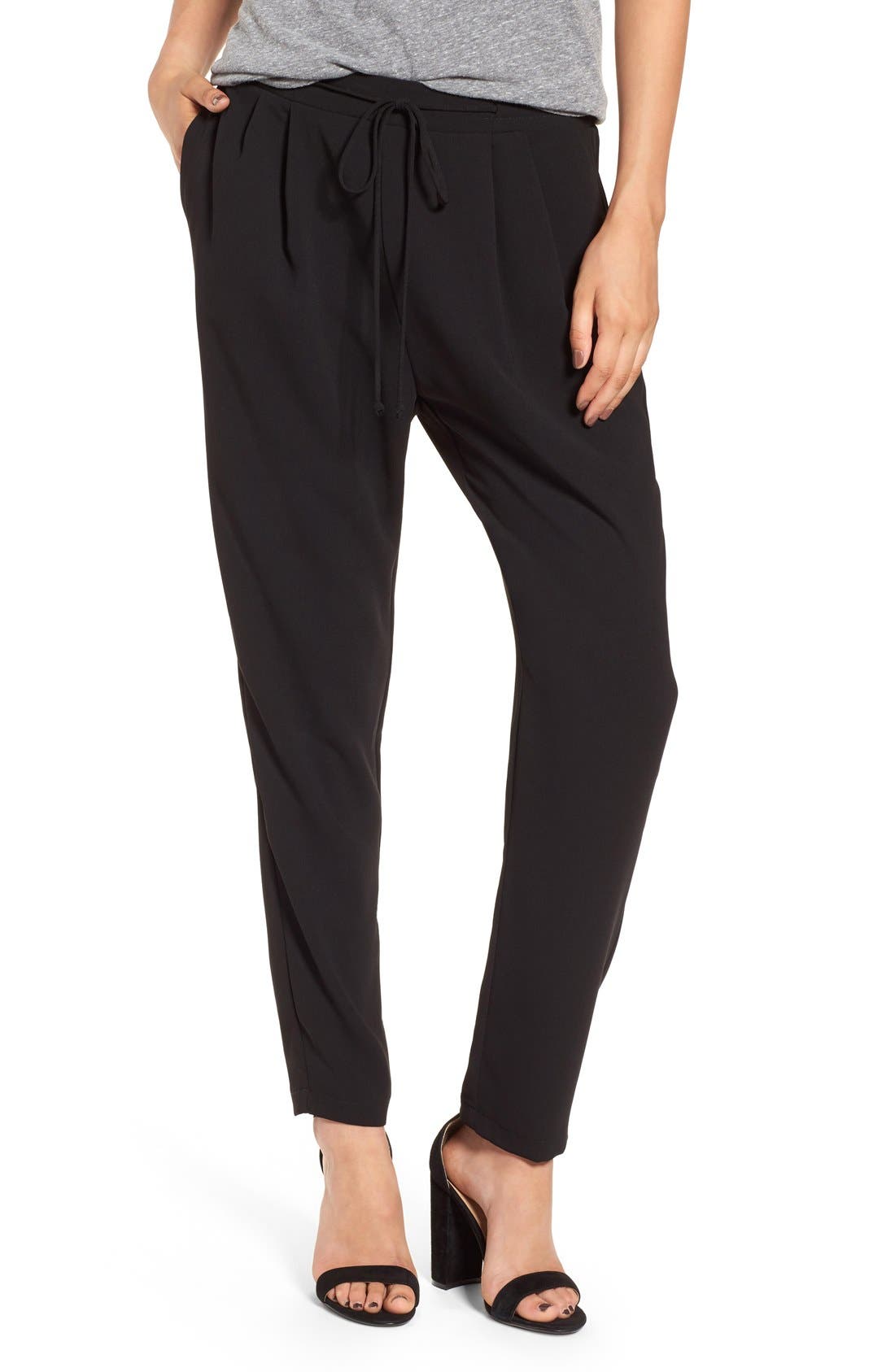 Tie Waist Woven Pants Nordstrom