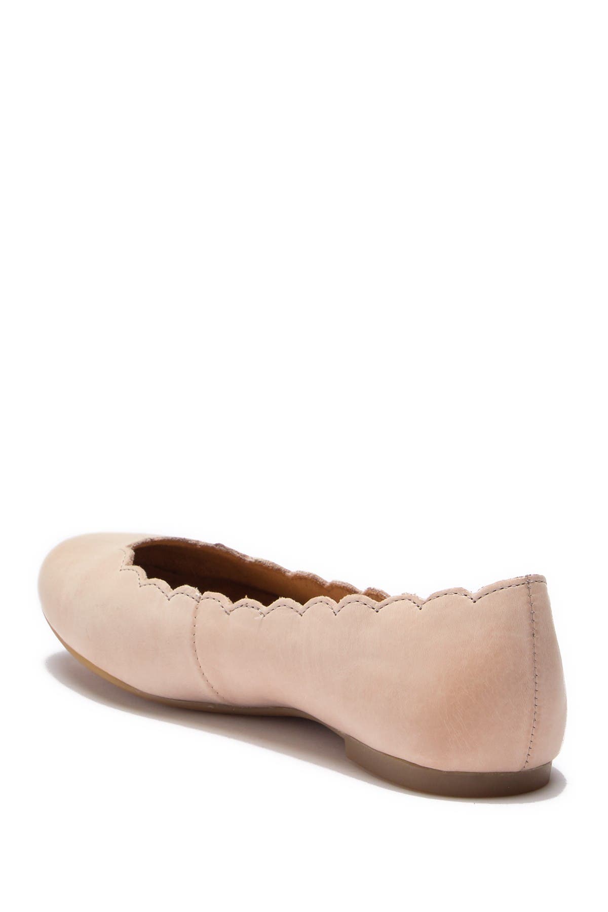 Born | Allie Scalloped Leather Flat 