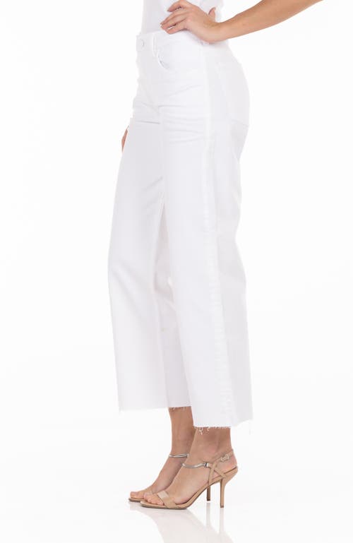 Shop Fidelity Denim Malibu High Wide Leg Jeans In Vintage White