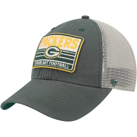 Green Bay Packers '47 Rawhide Trucker Adjustable Hat - Green/Natural