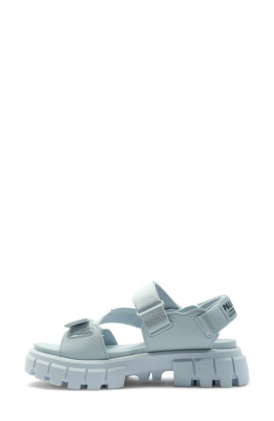 Shop Palladium Revolt Mono Platform Sandal In Blue Art