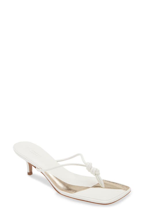 Shop Schutz Poppy Stiletto Flip Flop In White