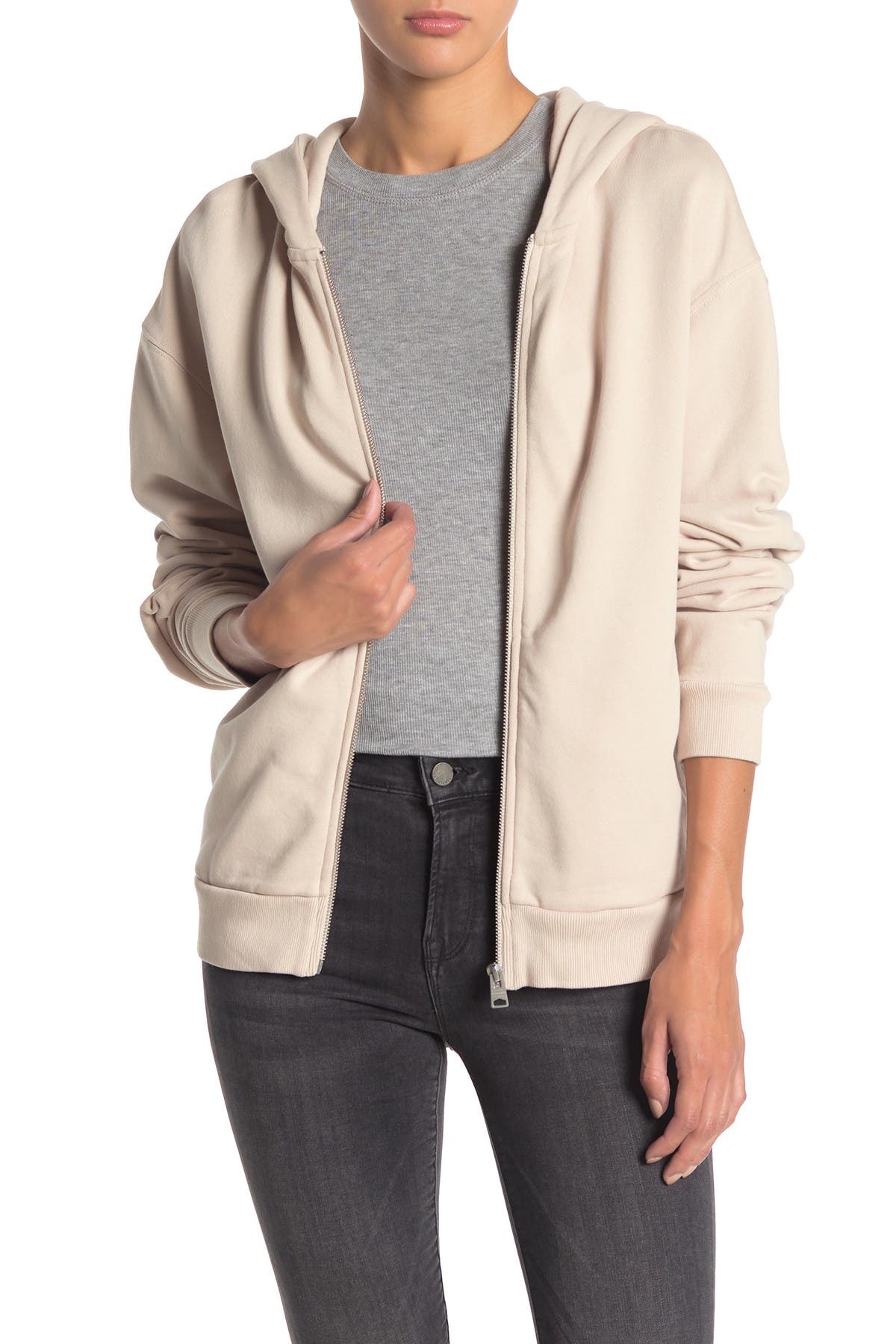 all saints pink hoodie