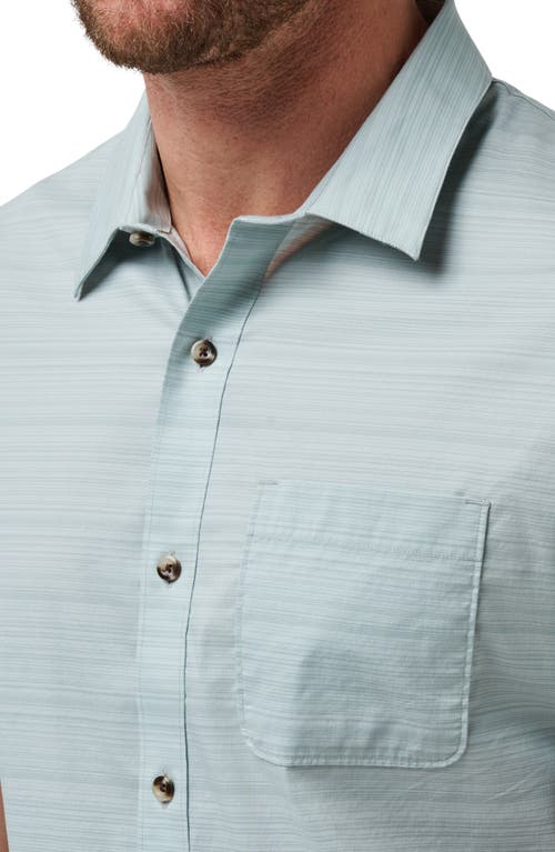 Shop Travismathew Bee Canyon Stretch Short Sleeve Button-up Shirt In Arona