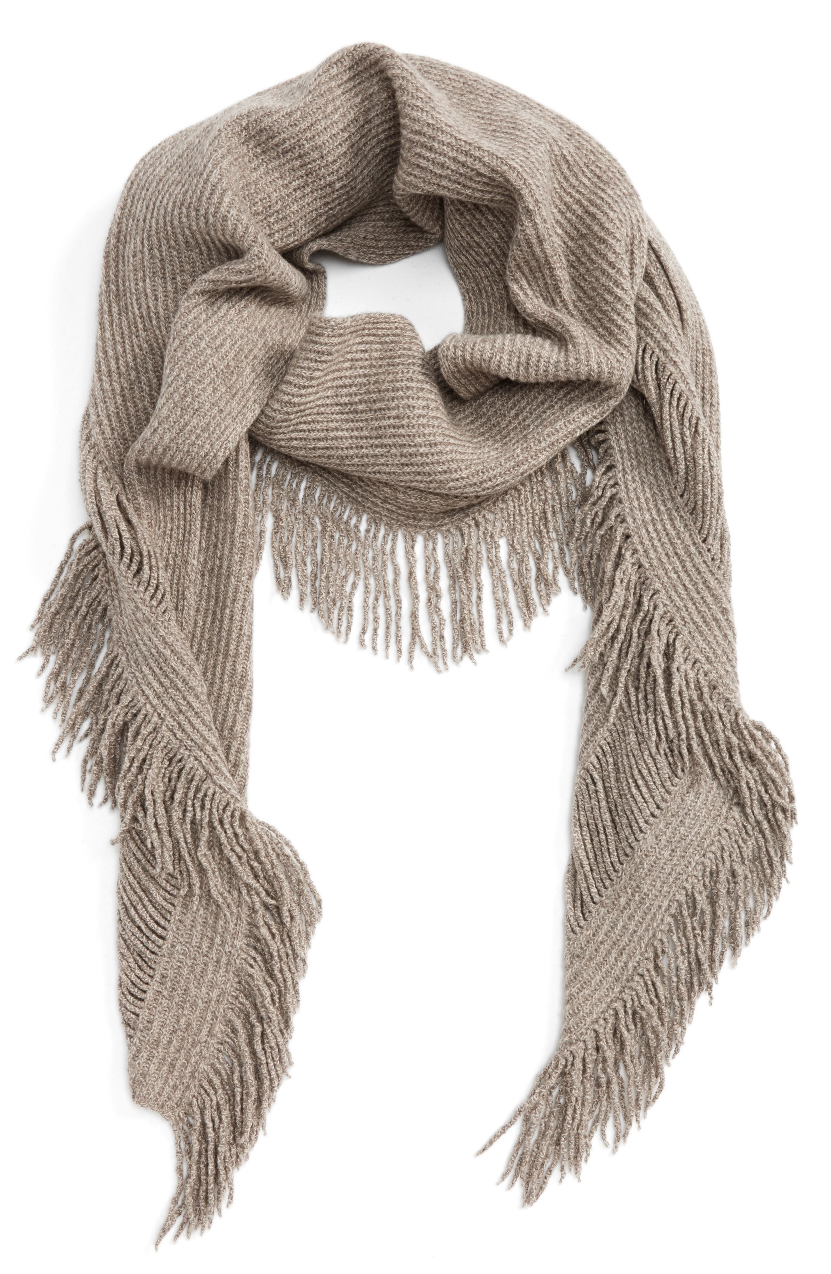cashmere fringe scarf