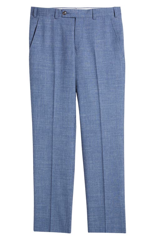 Shop Ted Baker London Jerome Soft Constructed Wool Blend Pants In Blue