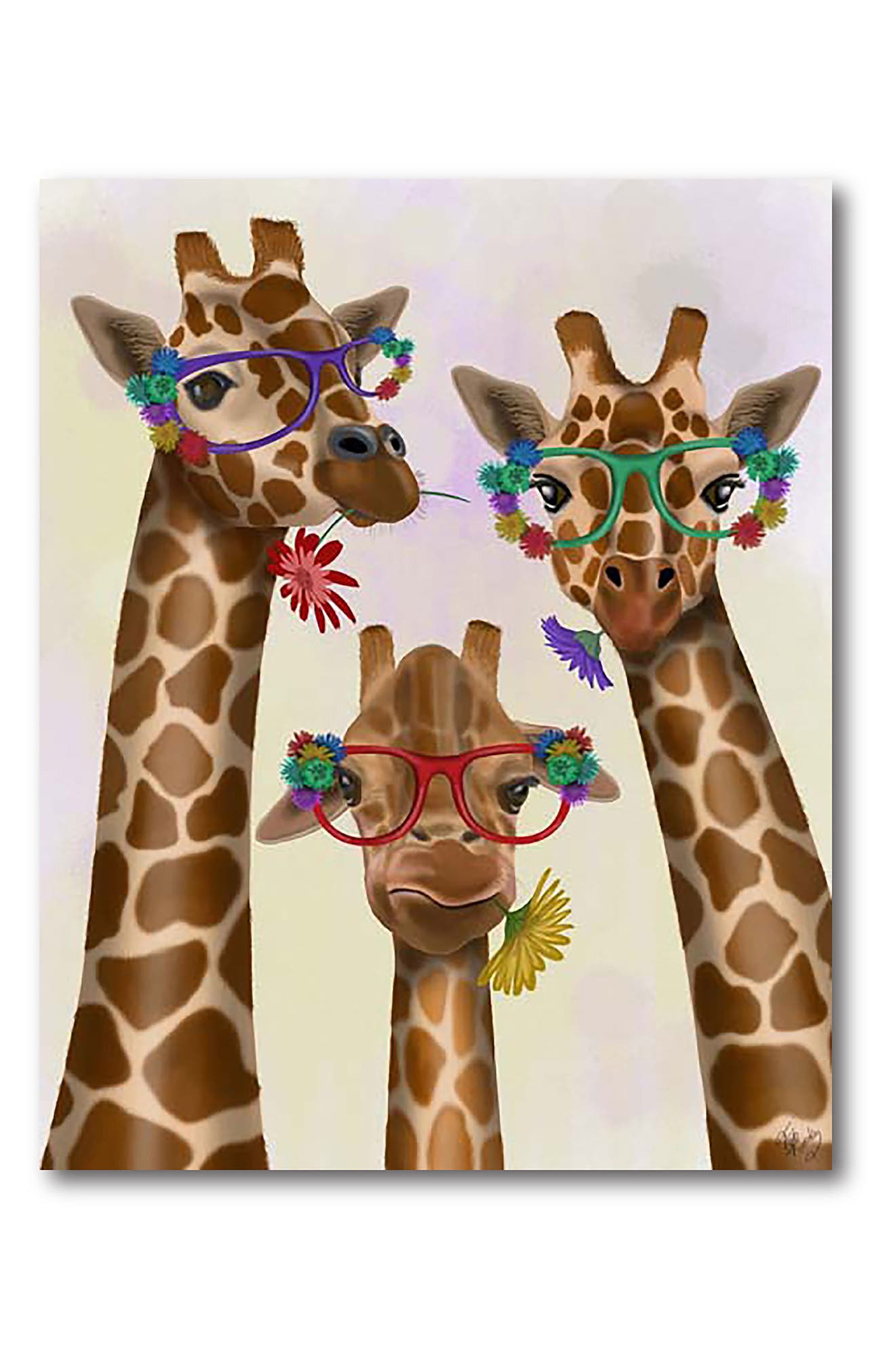 COURTSIDE MARKET GIRAFFE AND FLOWER GLASSES,840178627827