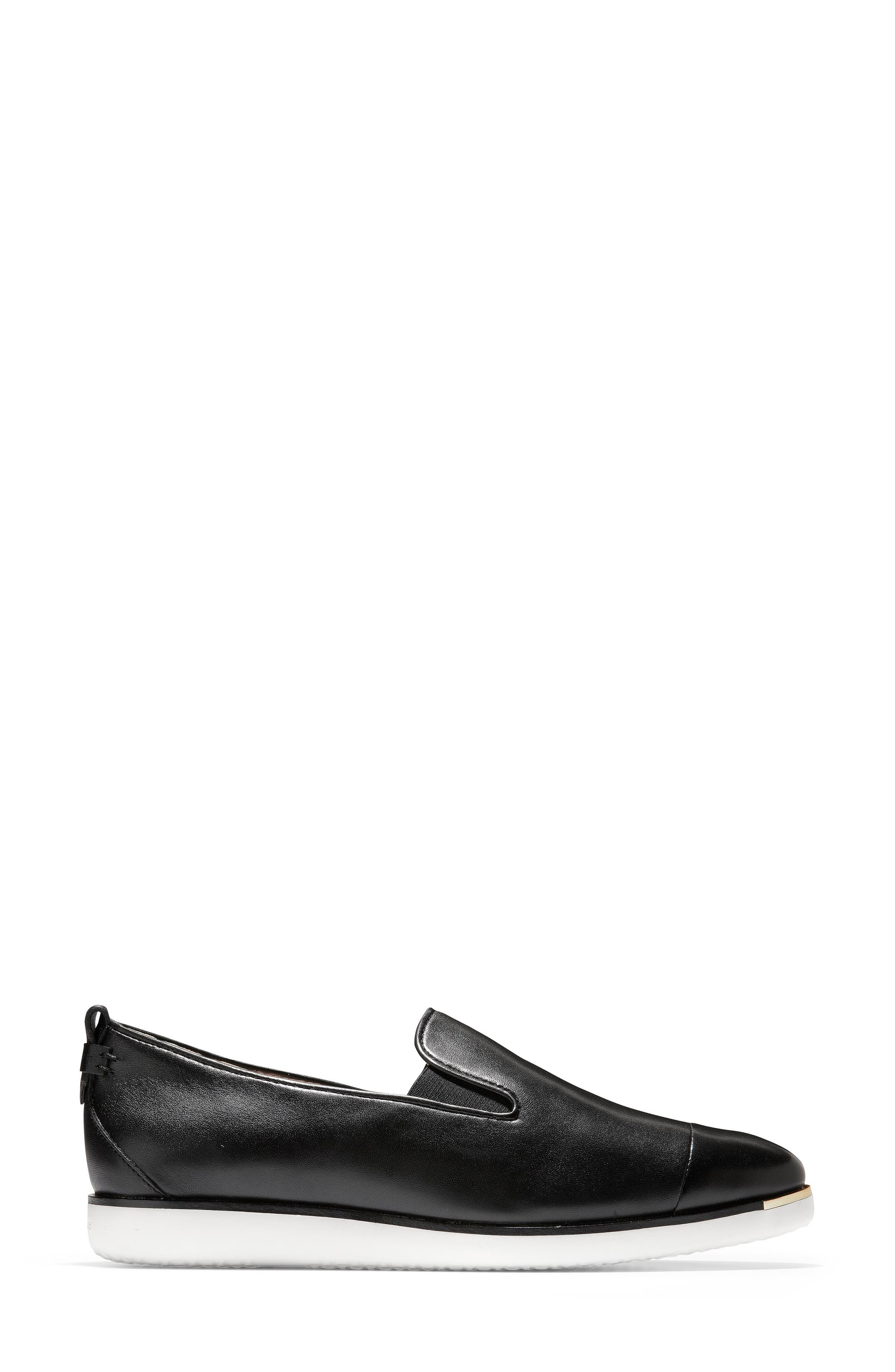 Cole Haan Grand Ambition Slip-on Sneaker In Black Leather