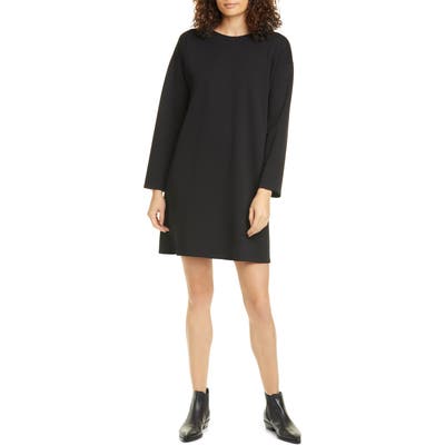 Eileen Fisher Long Sleeve T-Shirt Dress, Black