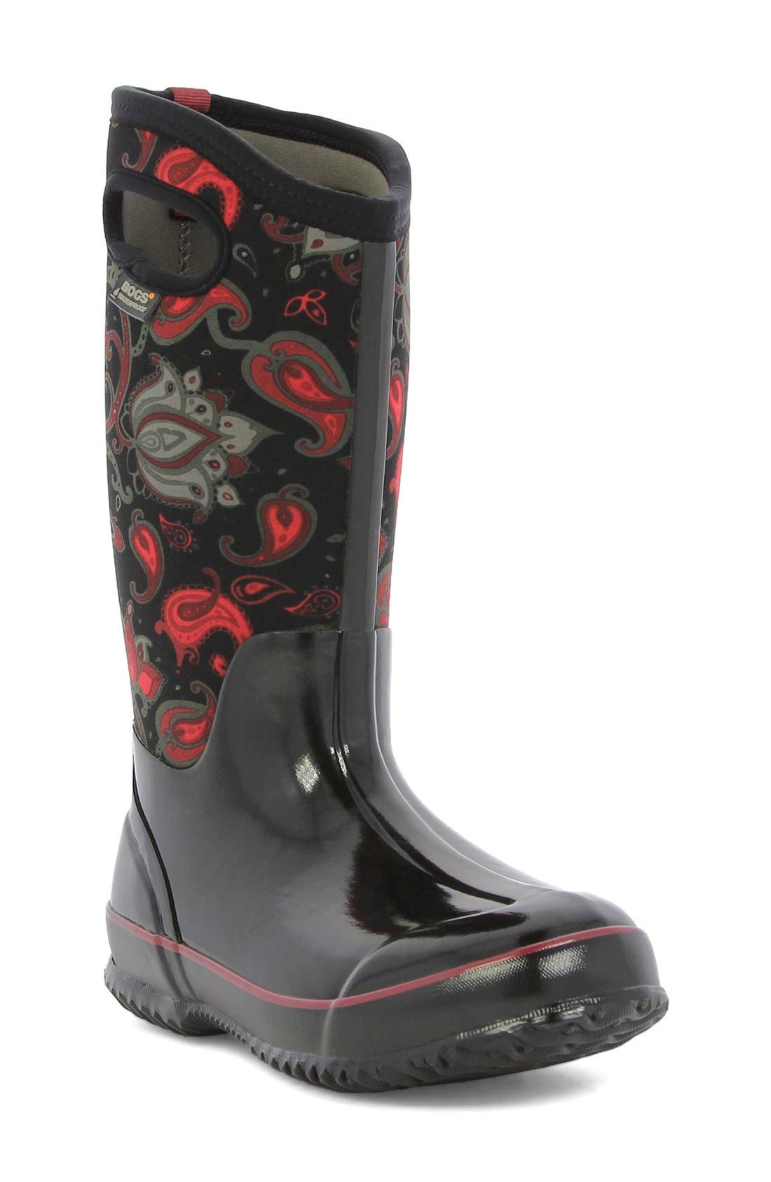 Bogs 'Classic Paisley' Tall Waterproof Snow Boot with Cutout Handles (Women) Nordstrom