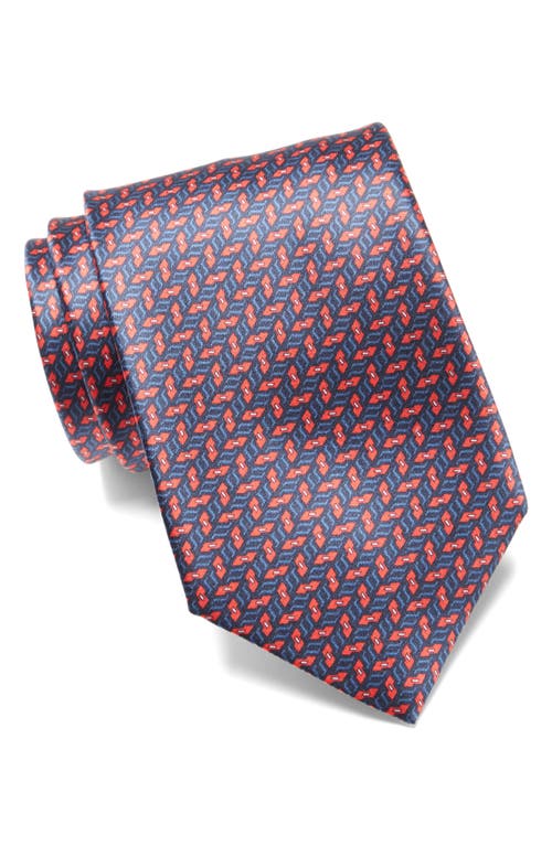 Brioni Standard Silk Tie in Midnight Blue at Nordstrom