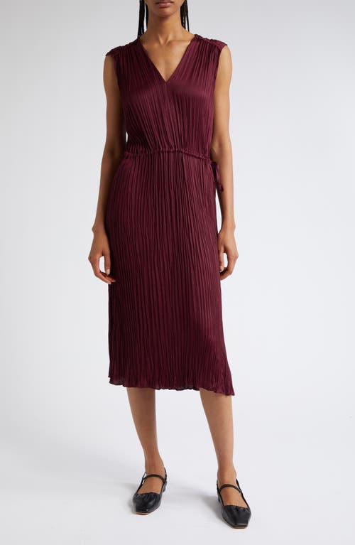 Vince shirred outlet drawstring dress