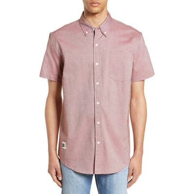 Lira Clothing Short Sleeve Cotton Shirt, Red