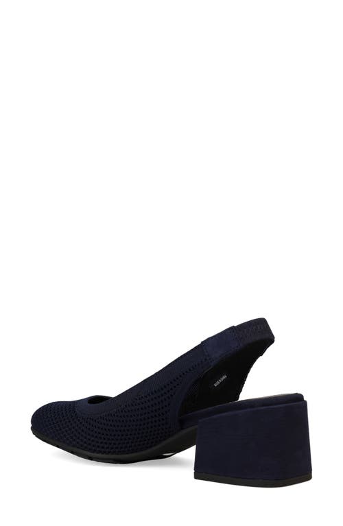 Shop Eileen Fisher Yarn Knit Slingback Pump In Midnight