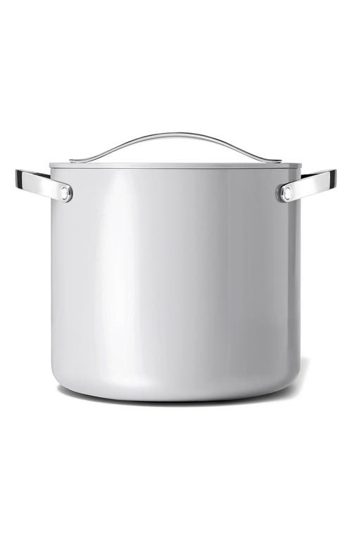Caraway Nonstick Ceramic 12-quart Stockpot With Lid In Gray