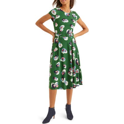 Boden Aida Ponte Dress, Green