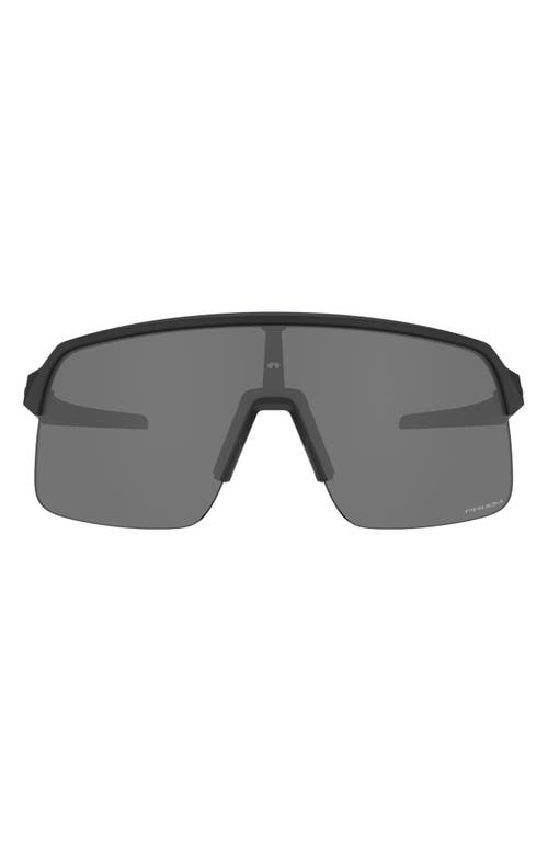 Oakley Sutro Lite 139mm Prizm Wrap Shield Sunglasses in Black at Nordstrom