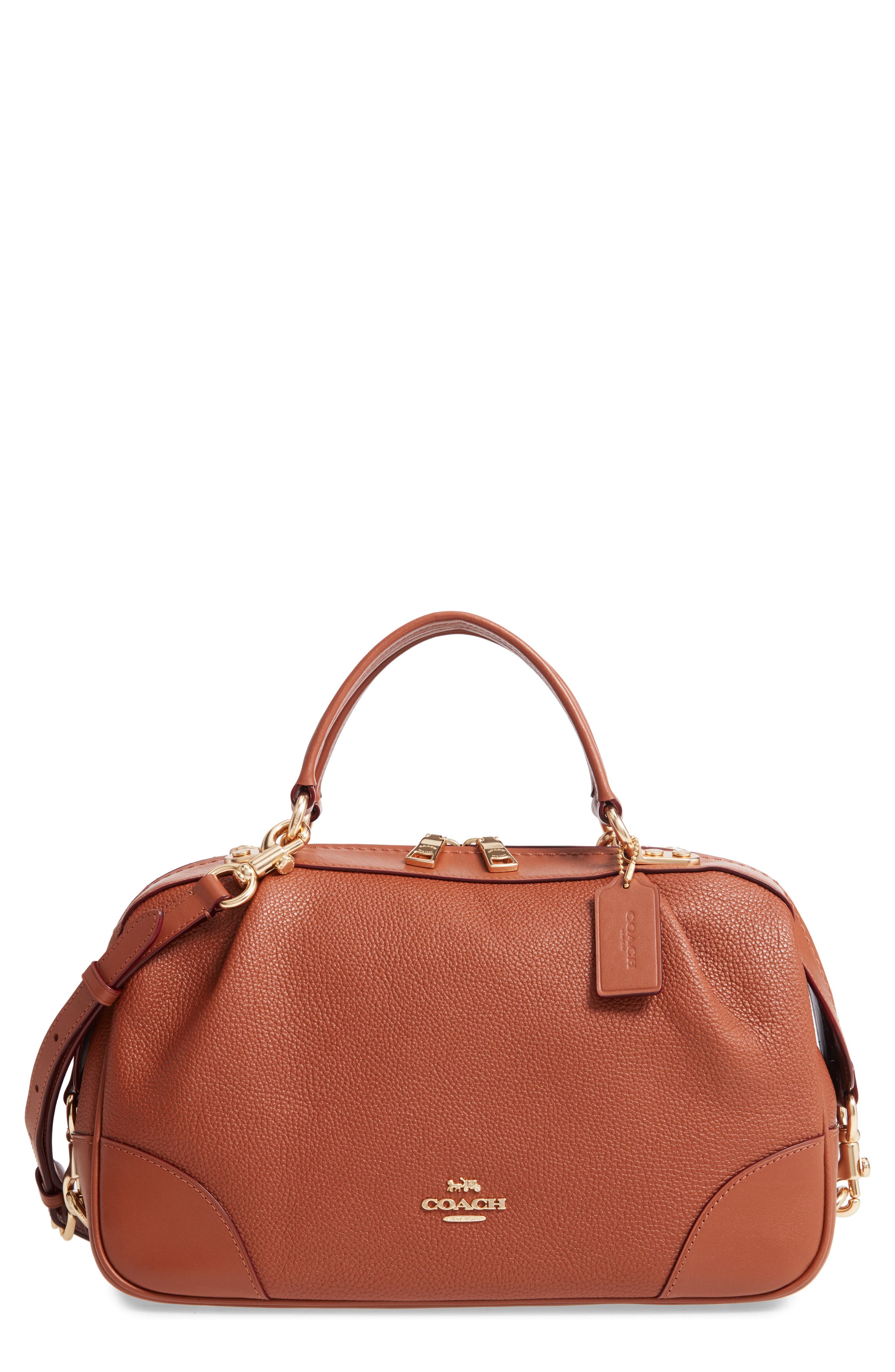 coach aidy leather satchel