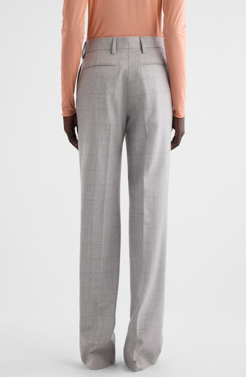 Shop Dries Van Noten Pulla Windowpane Check Wool Pants In Grey