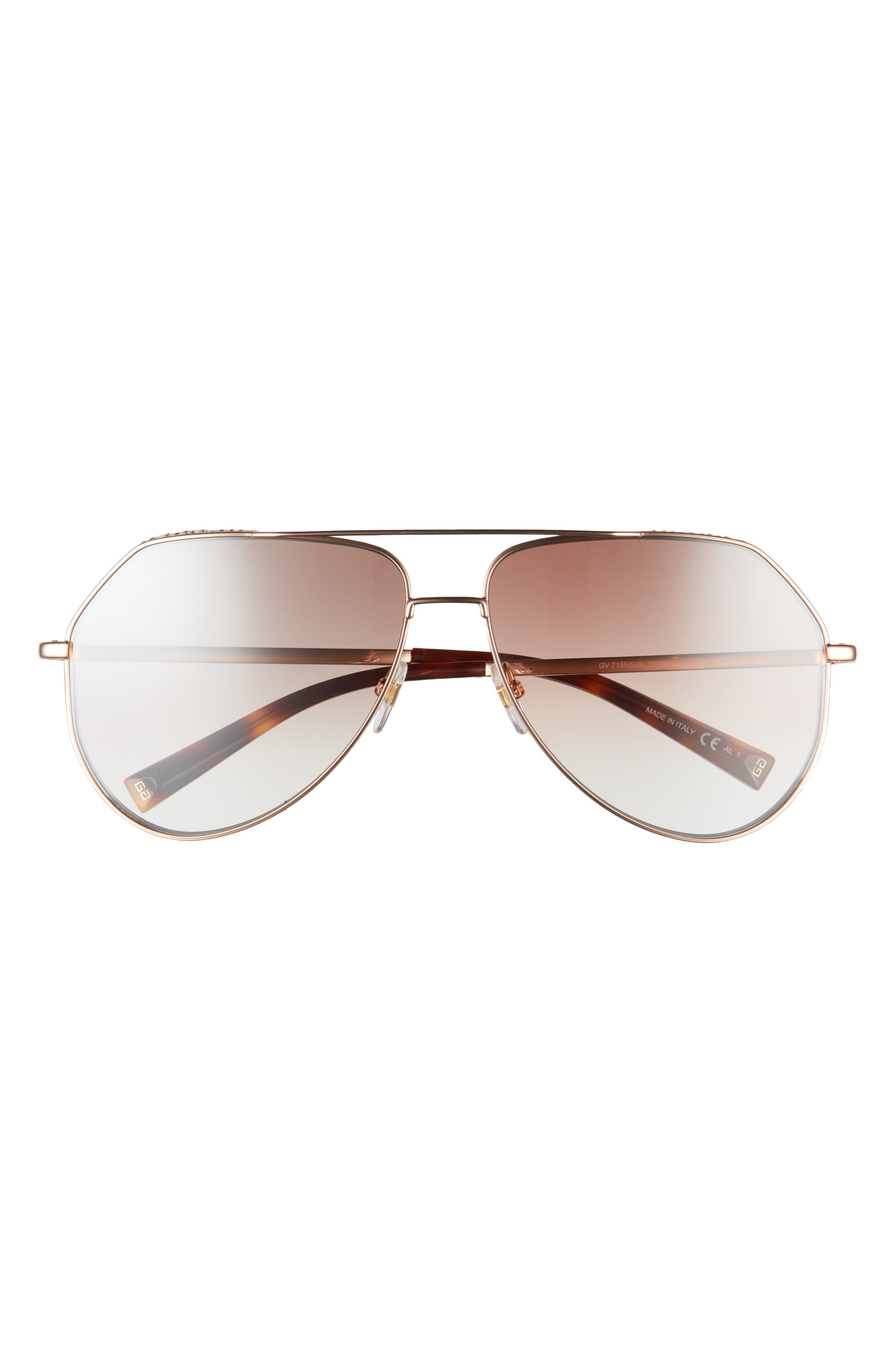 Women's Givenchy 53mm Gradient Aviator Sunglasses - Gold/ Grey Gradient |  Smart Closet