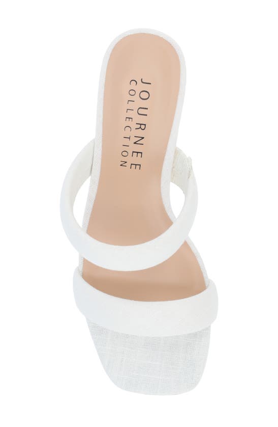 Shop Journee Collection Aniko Double Strap Sandal In White