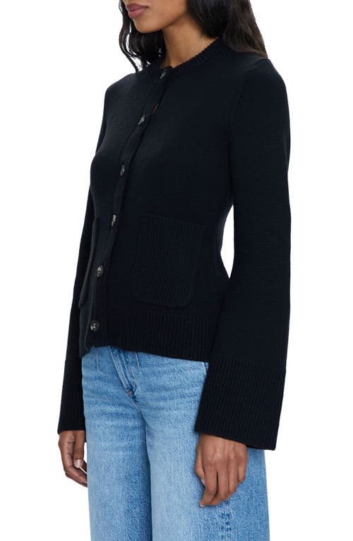 Shop Pistola Dani Patch Pocket Cardigan<br /> In Noir