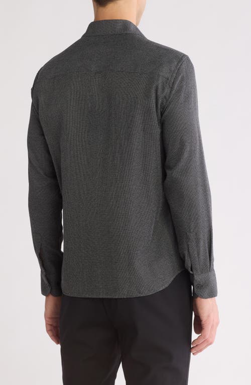 Westzeroone Rye Long Sleeve Button-up Shirt In Charcoal