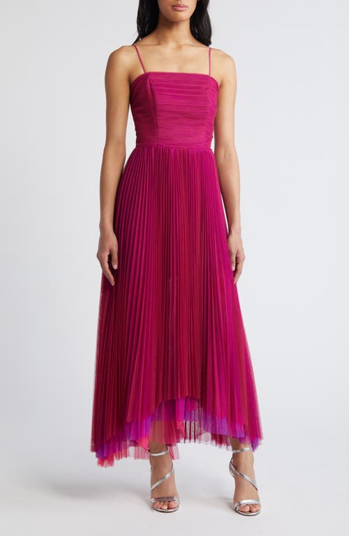 Shop Chelsea28 Smocked Strapless Tulle Cocktail Dress In Pink Combo