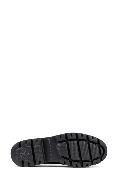 Shop Donald Pliner Moc Toe Bit Loafer In Black