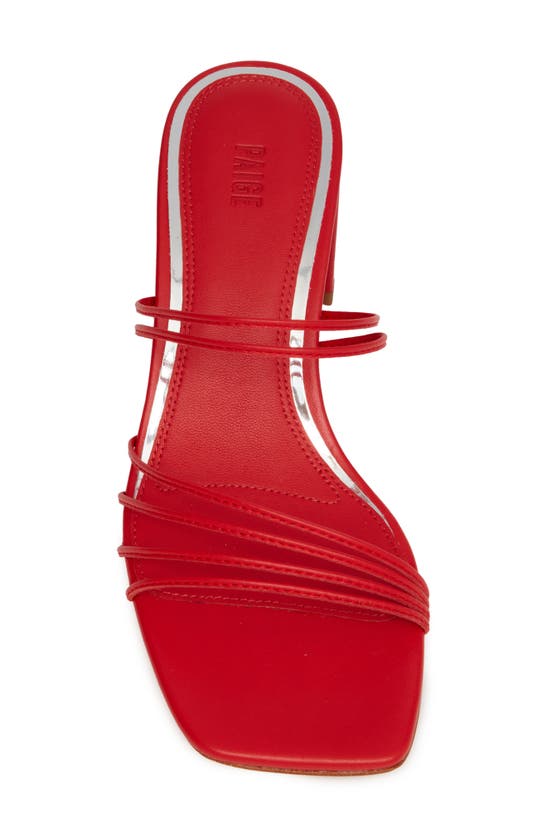 Shop Paige Esme Slide Sandal In Candy Red