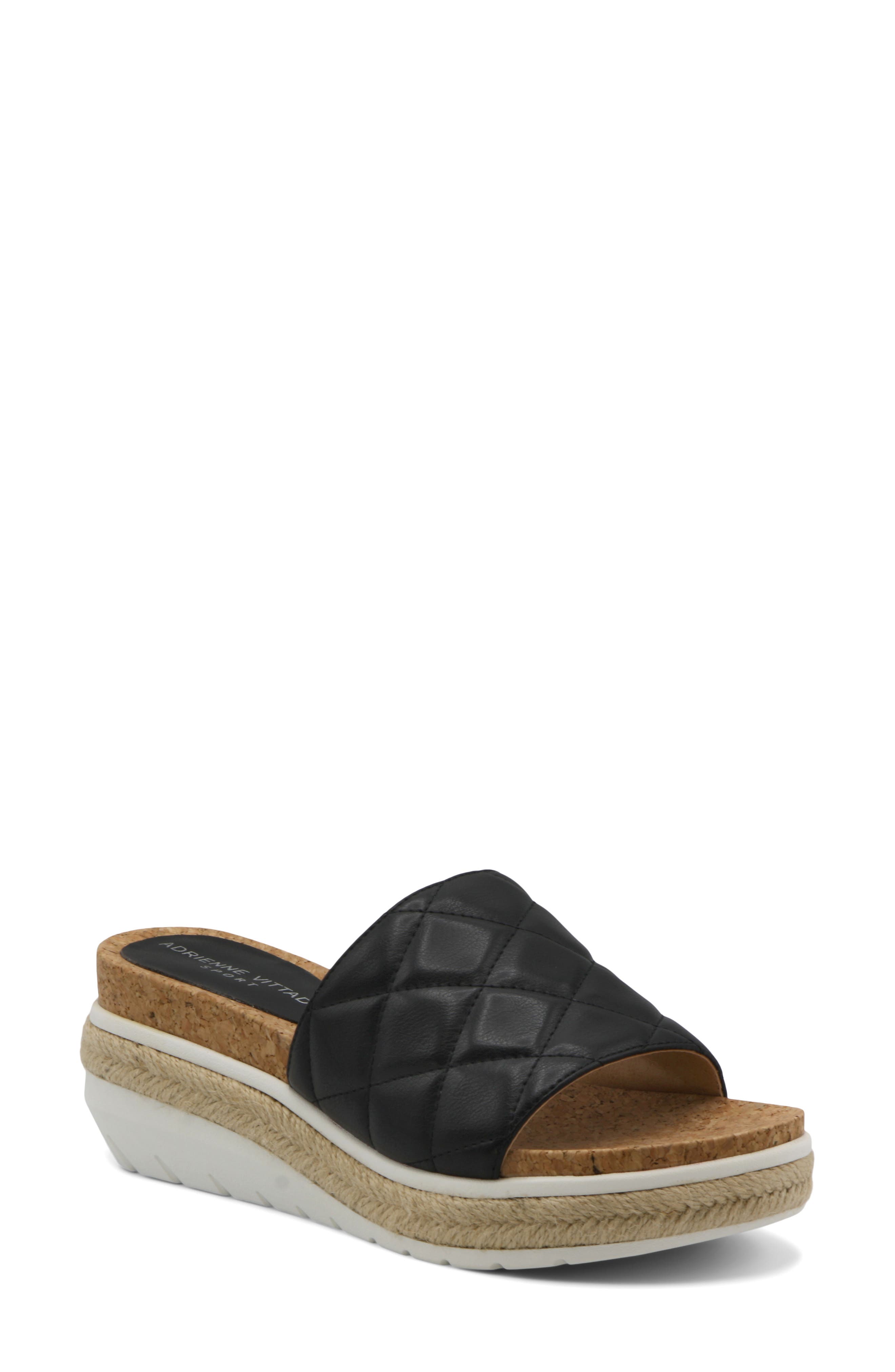 adrienne vittadini perforated sport sandals