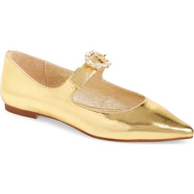 Jeffrey Campbell Bergerac Flat- Metallic