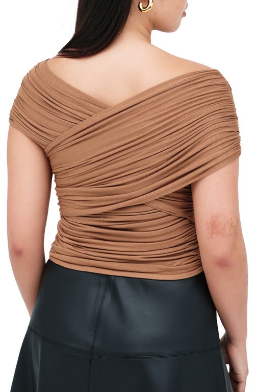 Shop Marcella Alyssa Infinity Jersey Top In Chestnut Brown