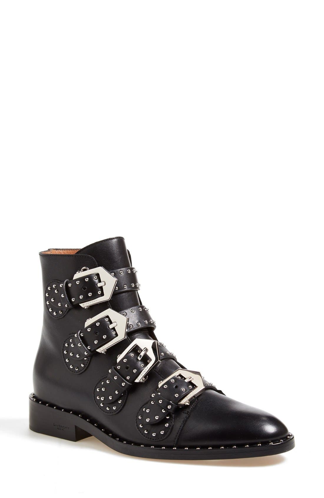 Givenchy Prue Studded Buckle Bootie 