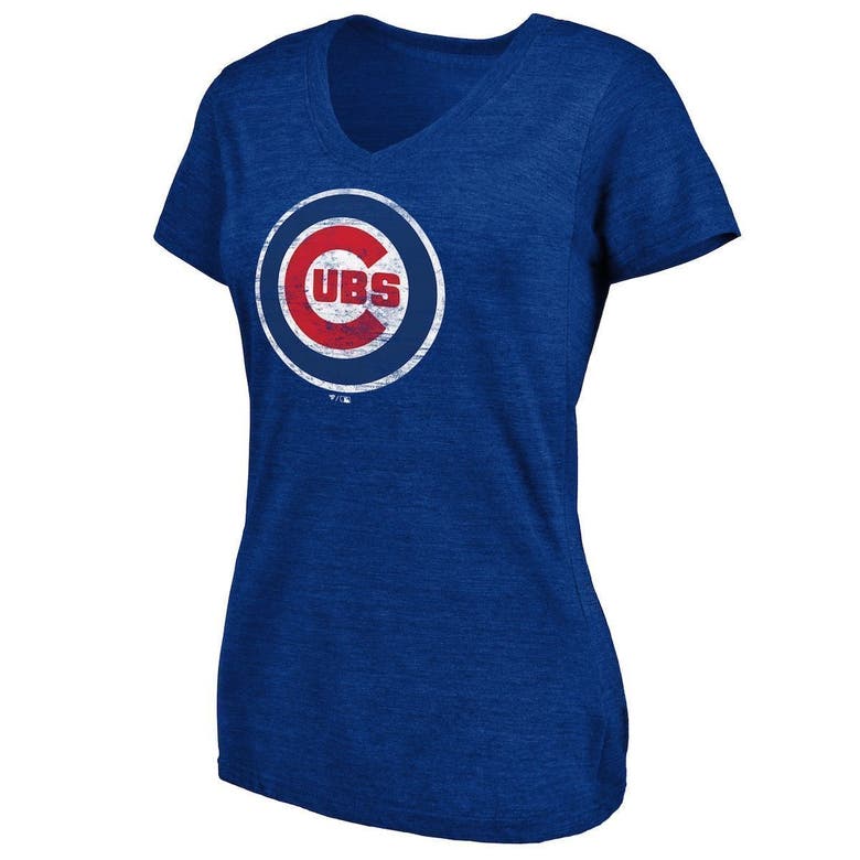 Women's Chicago Cubs Fanatics Branded Royal Core Official Logo V