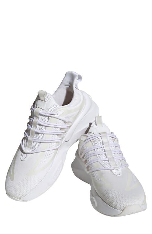 Shop Adidas Originals Adidas Alphaboost V1 Running Shoe In White/white/chalk White