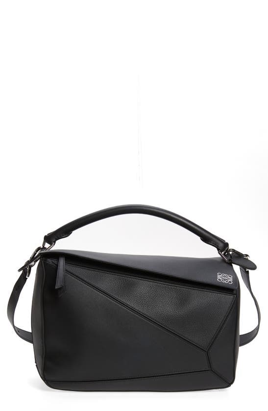 LOEWE LARGE PUZZLE LEATHER BAG,322.30.S19