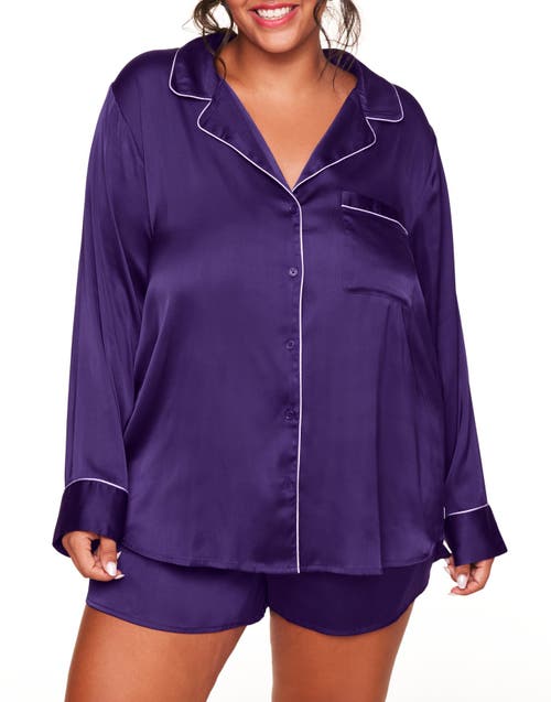 Adore Me Sammi Pajama Set In Dark Purple