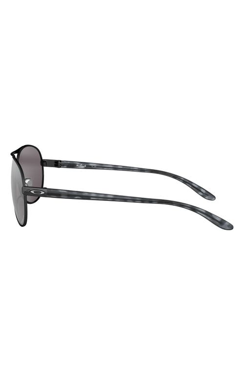 Oakley 59mm Polarized Aviator Sunglasses In Black/silver
