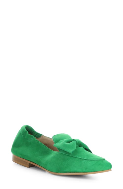 Nicole Pointed Toe Loafer in Irish Green