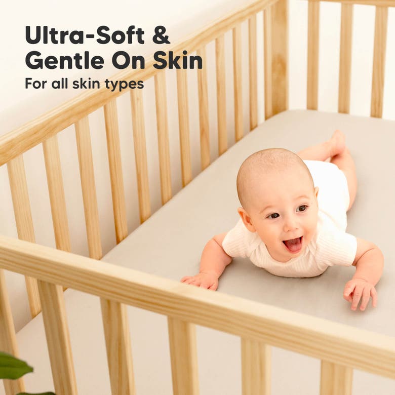 Keababies 2-pack Isla [protect+] Waterproof Crib Sheets In Ecru